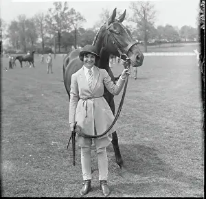 Charlotte Montgomery Posing with Horse