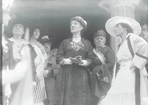 Rights Prints: Charlotte Perkins Gilman Addressing Crowd