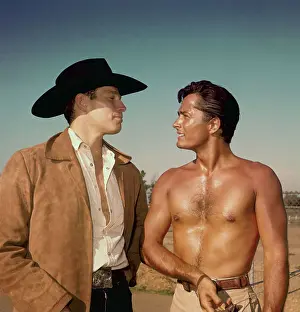 Confrontation Prints: Charlton Heston with John Derek