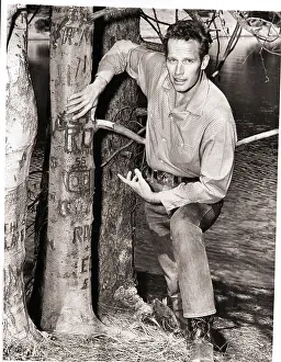 Charlton Heston Pointing Out Vandalism
