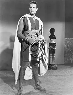 Whip Prints: Charlton Heston In A Scene In Ben Hur