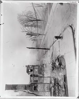 Burned Prints: Charred Buildings Following Civic Fire