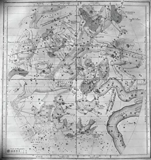 Mythological Theme Prints: Chart Of Constellations