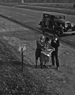 Images Dated 22nd January 2011: Checking The Map