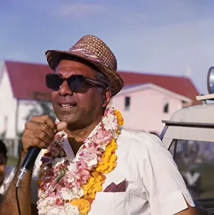 Georgetown Prints: Cheddi Jagan Addressing Rally