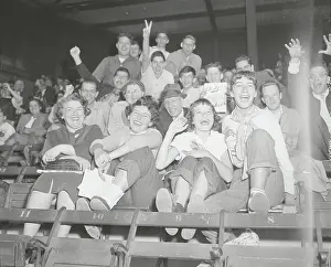 Cheering Fans in Bleachers