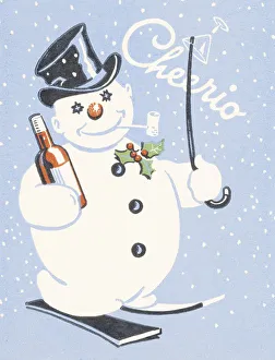 Illustration And Painti Gallery: Cheerio Snowman