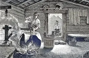 Cabin Prints: Cheese making in an alpine hut in Allgaeu