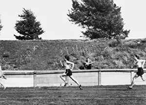 Prints of British athlete Sylvia Cheeseman competing in the heats for the 220 metres sprint event at the Olympic Gamesin London, August 1948 A Photographic Legacy: Cheeseman Runs