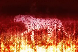 Composite Image Prints: Cheetah
