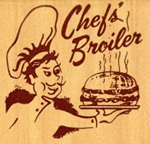 4 21 16 Heimann Prints: Chef serving hamburger