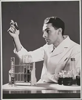 Chemist Working in Lab