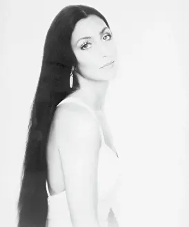 Cher Prints: Cher Bono Waist-Up W/Long Hair