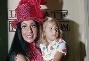 Cher Prints: Cher Holding Daughter Chastity Bono