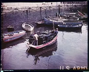 Cherbourg Prints: Cherbourg Fishing Boat at Port