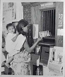 Cherokee Prints: Cherokee Mother Buying a War Bond