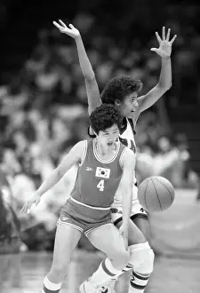 Cheryl Miller and Aei-Young Choi Playing Olympic Basketball