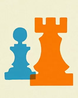Images Dated 29th October 2012: Two Chess Pieces