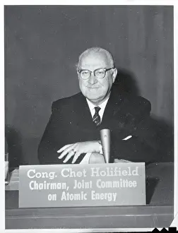 Chet Holifield Attending Joint Committee on Atomic Energy