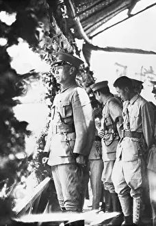 Chiang Kai-Shek Addressing Crowd