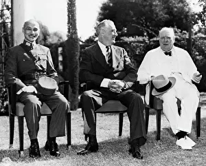 Alliance Prints: Chiang Kai-Shek, Franklin Roosevelt and Winston Churchill