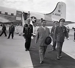 Chiang Kai-Shek Greets Ngo Dinh Diem