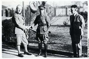 Chiang Kai-Shek Shakes Charlie Sloan's Hand
