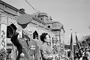 Chiang Kai-Shek Waving His Hat