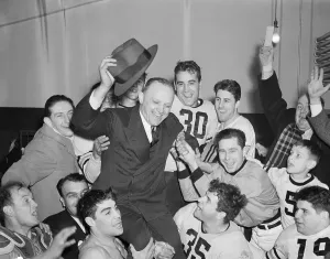 Football Uniform Prints: Chicago Bears Hold Aloft Their Owner