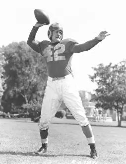 Football Prints: Chicago Bears quarterback Sid Luckman