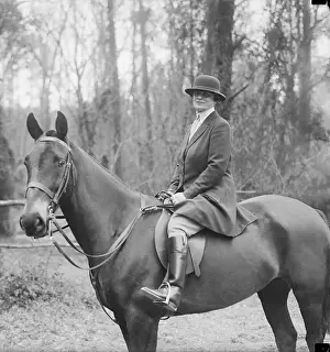 Equestrians Prints: Chicago Socialite Maryland McCormick Horse Riding