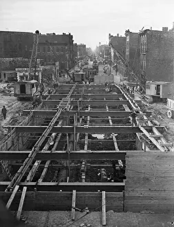 Digging Prints: Chicago Subway Under Construction