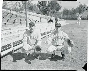 Pasadena Prints: Chicago White Sox Cathers Sitting Together