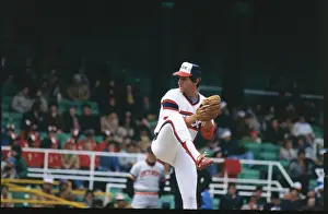 Chicago White Sox Player Floyd Bannister in Pitching Position
