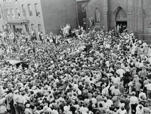 Baltimore Prints: Chick Webb Mourners Outside Church