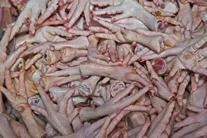Chicken feet for sale at a market in Chiang Mai, Chiang Mai, Northern Thailand, Thailand