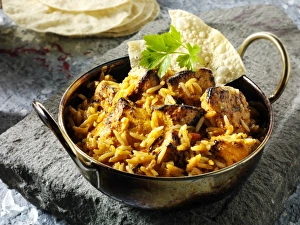 Images Dated 2nd September 2012: Chicken Tikka Byriani, Indian cuisine