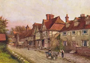 Britain Prints: Chiddingstone From The Corner Of The Churchyard