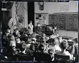 Flute Prints: Chidlren Watch Tv In Classroom