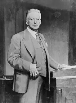 Chief Justice Arthur T. Vanderbilt Posing by Podium