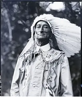 Traditional Style Prints: Chief Sunset of Naragansett Tribe