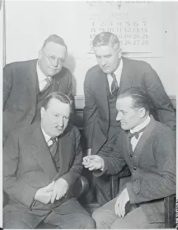 William J Prints: Chief William Burns Meeting with Others on Bank Heist