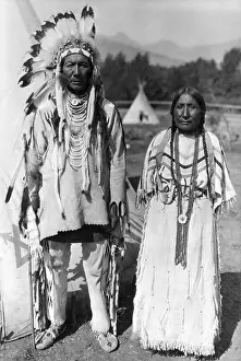 Montana Prints: Chief Yellow Kidney And Bride