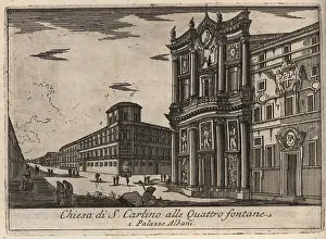 Original Date Prints: Chiesa di S. Carlino alle Quattro fontane and Palazzo Albani