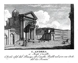 Chiesa Prints: Chiesa di Sant'Andrea al Quirinale is a church in Rome and is located on the Quirinal Hill in Via del Quirinale