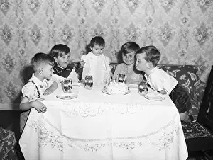 Blowing Prints: Child Blowing Out Birthday Candles