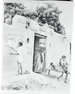 Art Class Prints: Child Drawing on a Wall