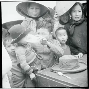 Child Drinking a Glass of Milk