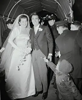 Child Greeting Patricia and Peter Lawford