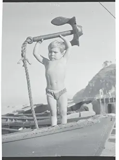 Powerful Prints: Child Raising Anchor Over Head
